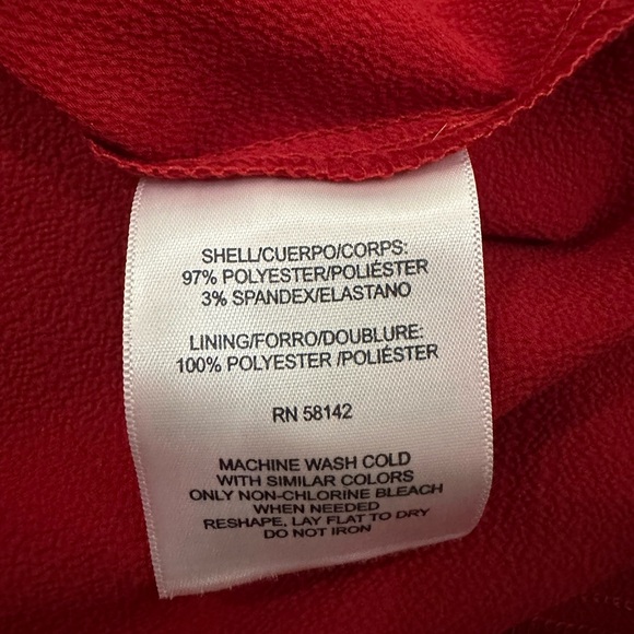 NWT Maggy London Women’s Red Long Sleeve Midi Dress Size 6 - Picture 9 of 10